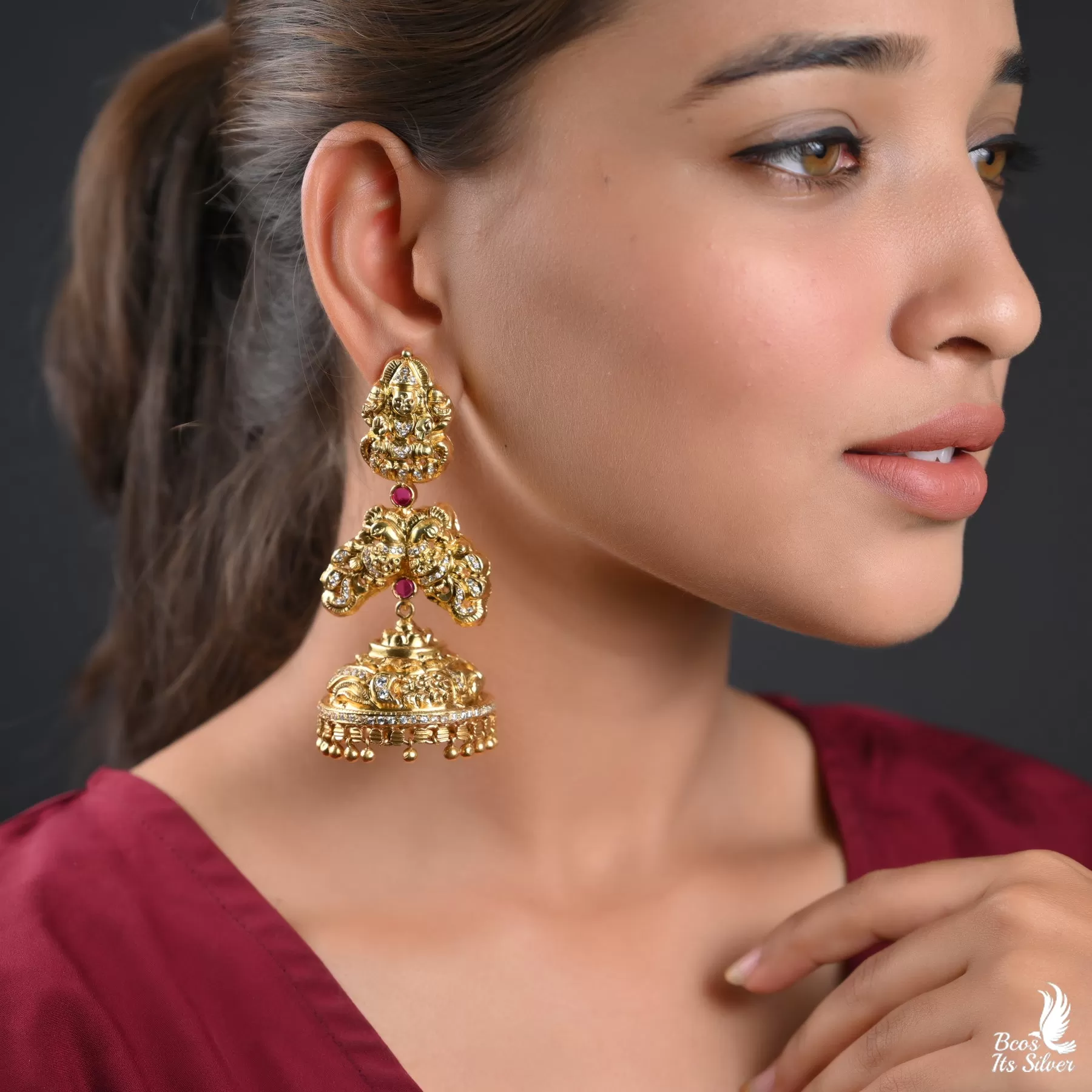 Gold Plated Jhumka - 2631