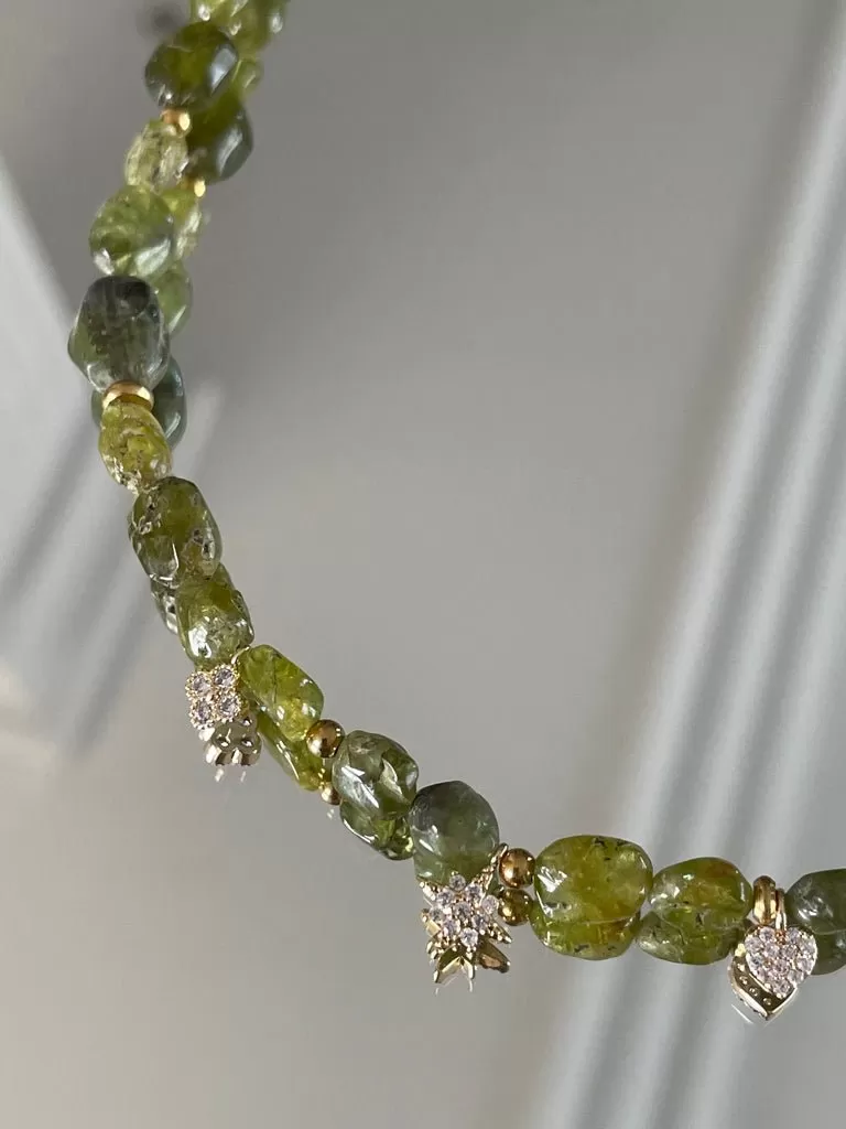 Good luck Peridot Necklace