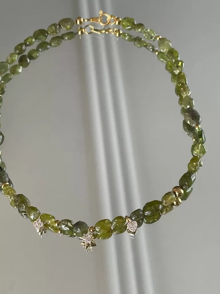 Good luck Peridot Necklace