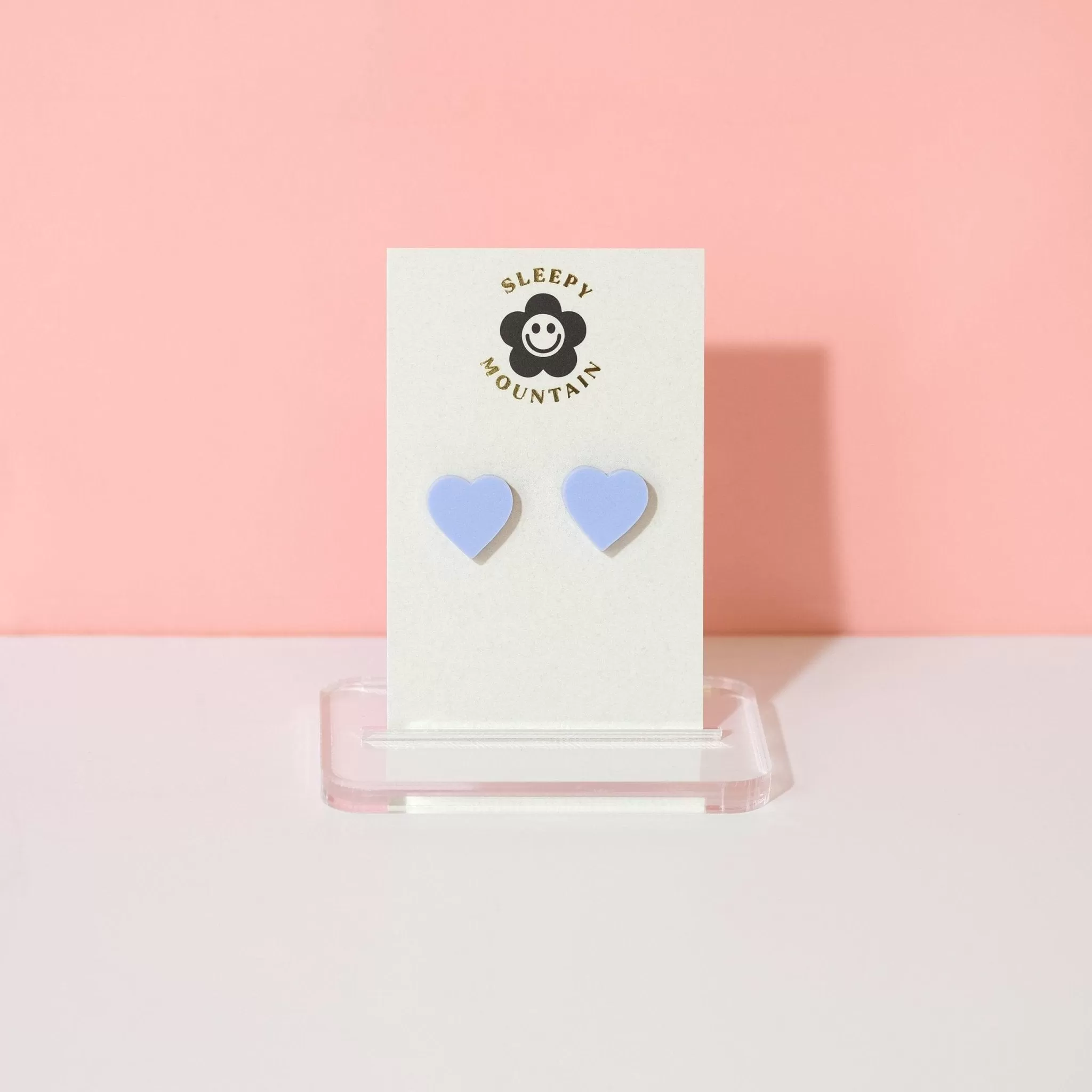 Heart Studs - Periwinkle