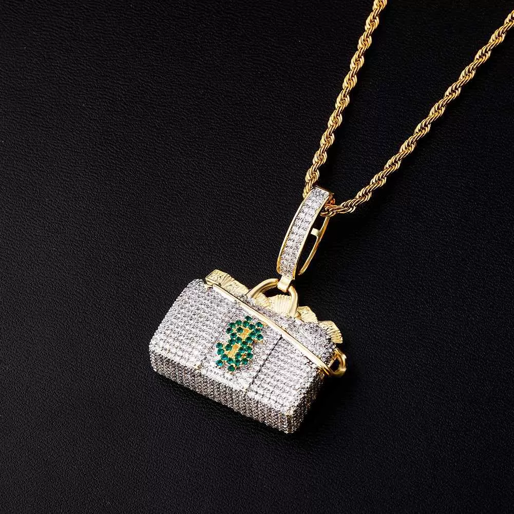 Iced Money handbag pendant