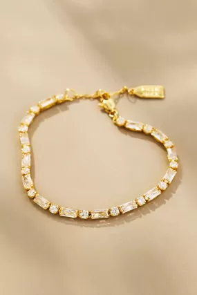 Jackie Mack Lyra Tennis Bracelet Gold