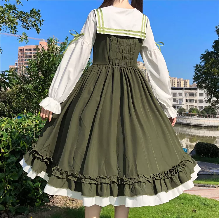 Japanese Lolita Navy Dress AD12680