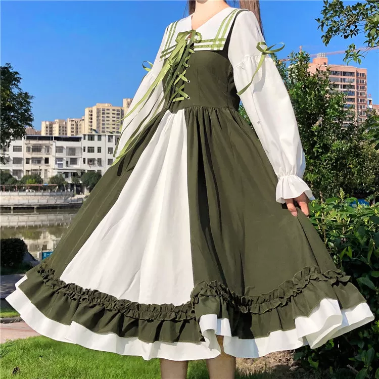 Japanese Lolita Navy Dress AD12680