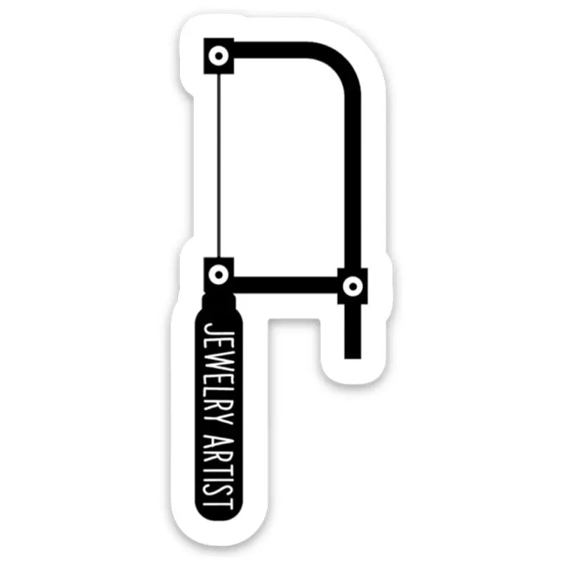 Jewelry Artist Sticker | Black & White