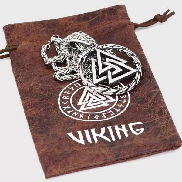 Jörmungandr And Valknut Necklace