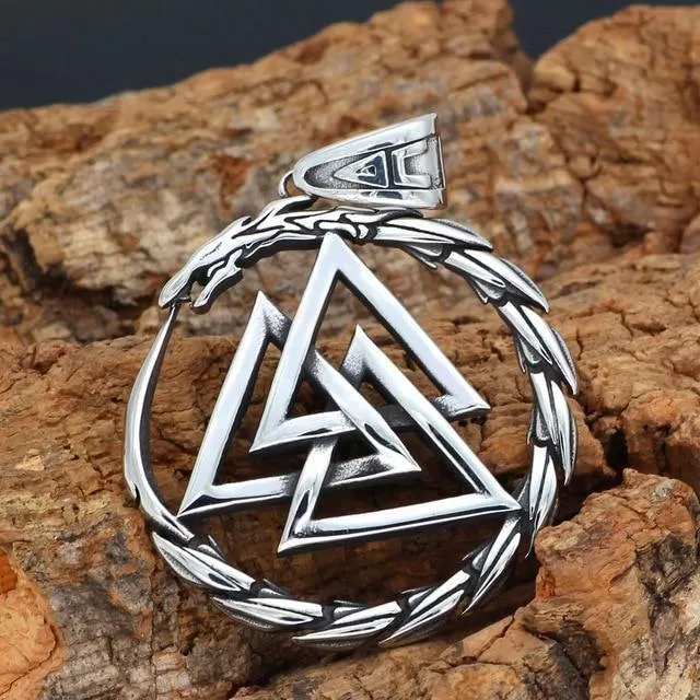 Jörmungandr And Valknut Necklace