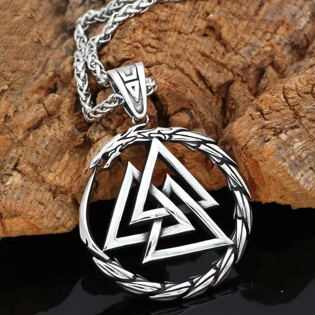 Jörmungandr And Valknut Necklace