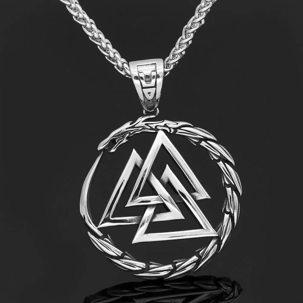 Jörmungandr And Valknut Necklace