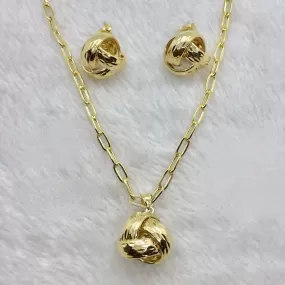 Knot Jewelry Set 18K Gold