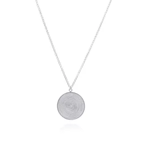 KRISTA SILVER MEDALLION PENDANT NECKLACE FILIGREE