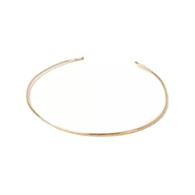 Lana Hammered Brass Collar Necklace