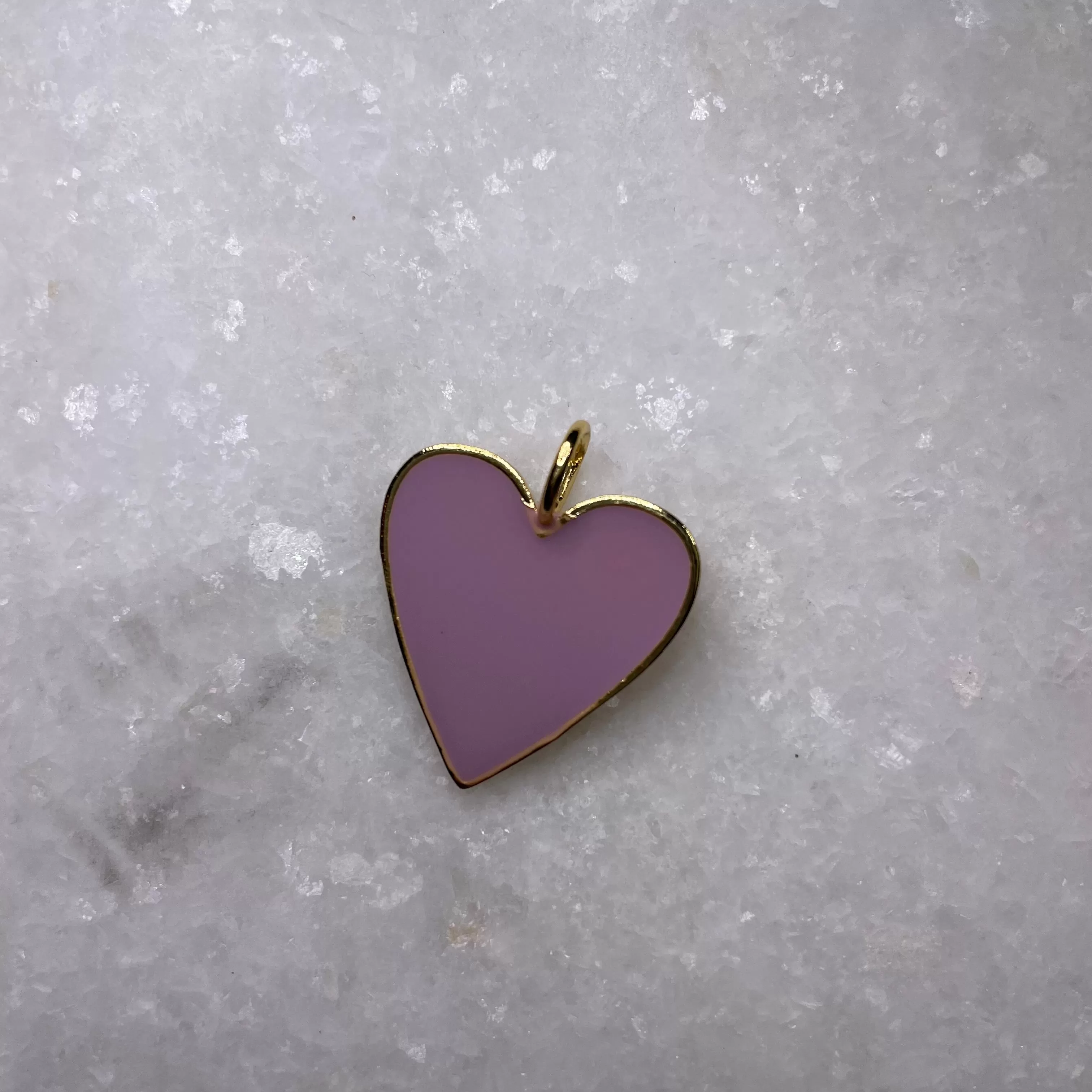 Large Enamel Heart Charms-Assorted