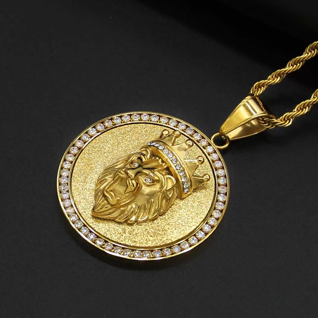 Lion King Round Pendant