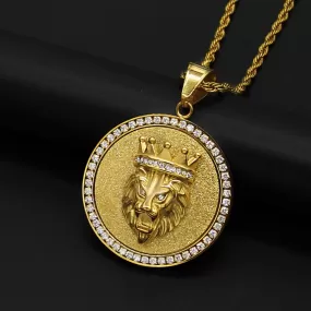 Lion King Round Pendant