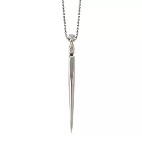 Long Sword Necklace in Silver