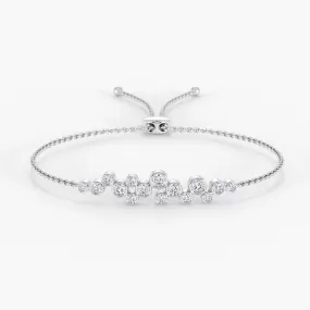 Luna Raindrop Bracelet 18K White Gold