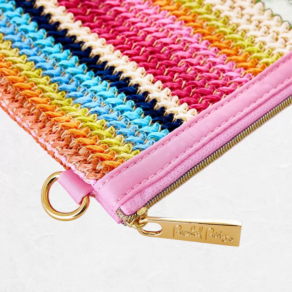 Luxe Woven Rainbow Everything Pouch