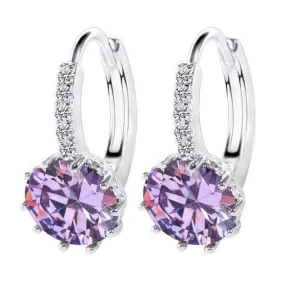 Match Made in Heaven Purple Earrings