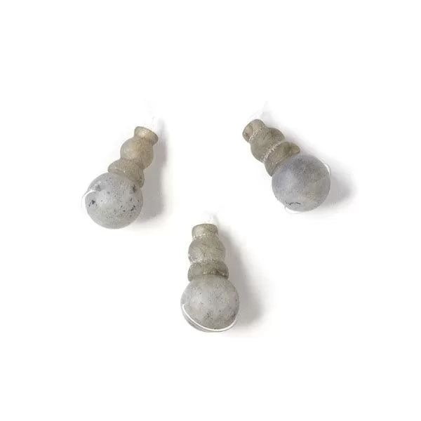 Matte Labradorite Guru Bead - 10mm (1 Piece)