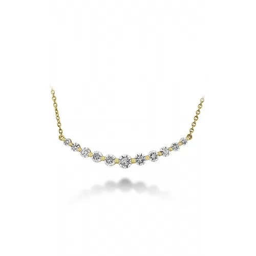 Memoire 18K Diamond Smile Necklace