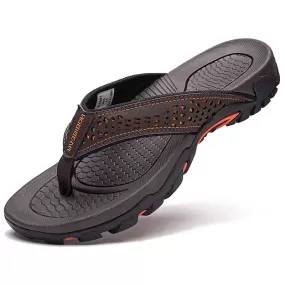 Mens Flip Flop Thong Sandals - Supportive Arch - Orthotic