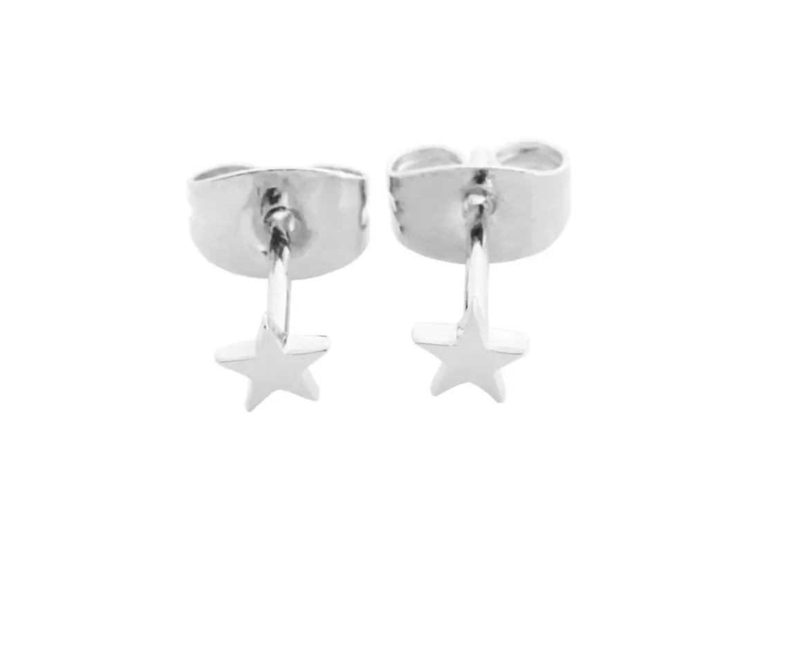 Mini Star Studs - Silver