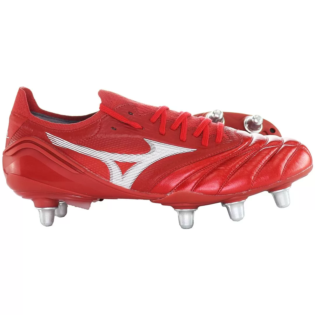 Mizuo Morelia Neo III Beta ESI Mens Red Football Boots