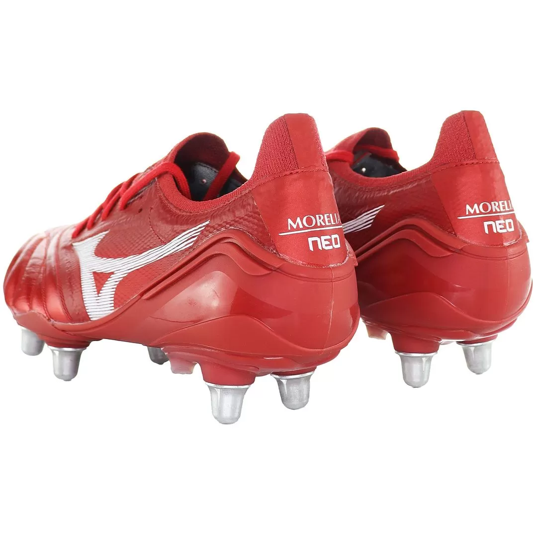 Mizuo Morelia Neo III Beta ESI Mens Red Football Boots