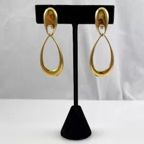 Monet Gold Hoop Clip On Earrings