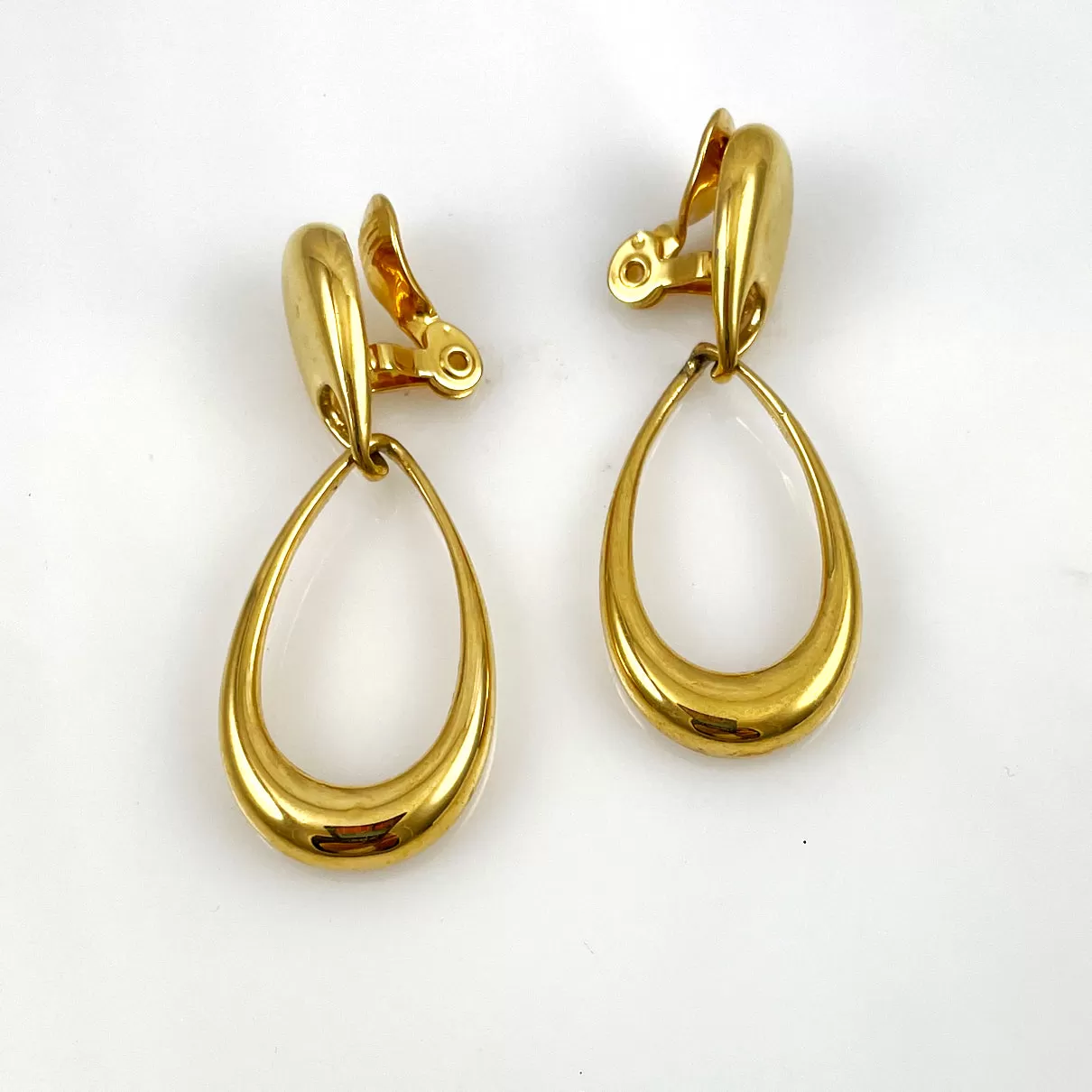 Monet Gold Hoop Clip On Earrings