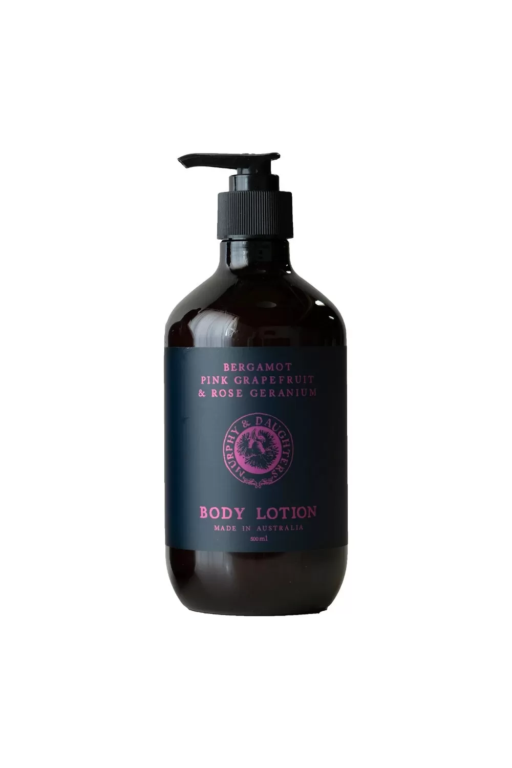 MURPHY & DAUGHTERS HAND & BODY LOTION BERGAMOT, PINK GRAPEFRUIT & ROSE GERANIUM