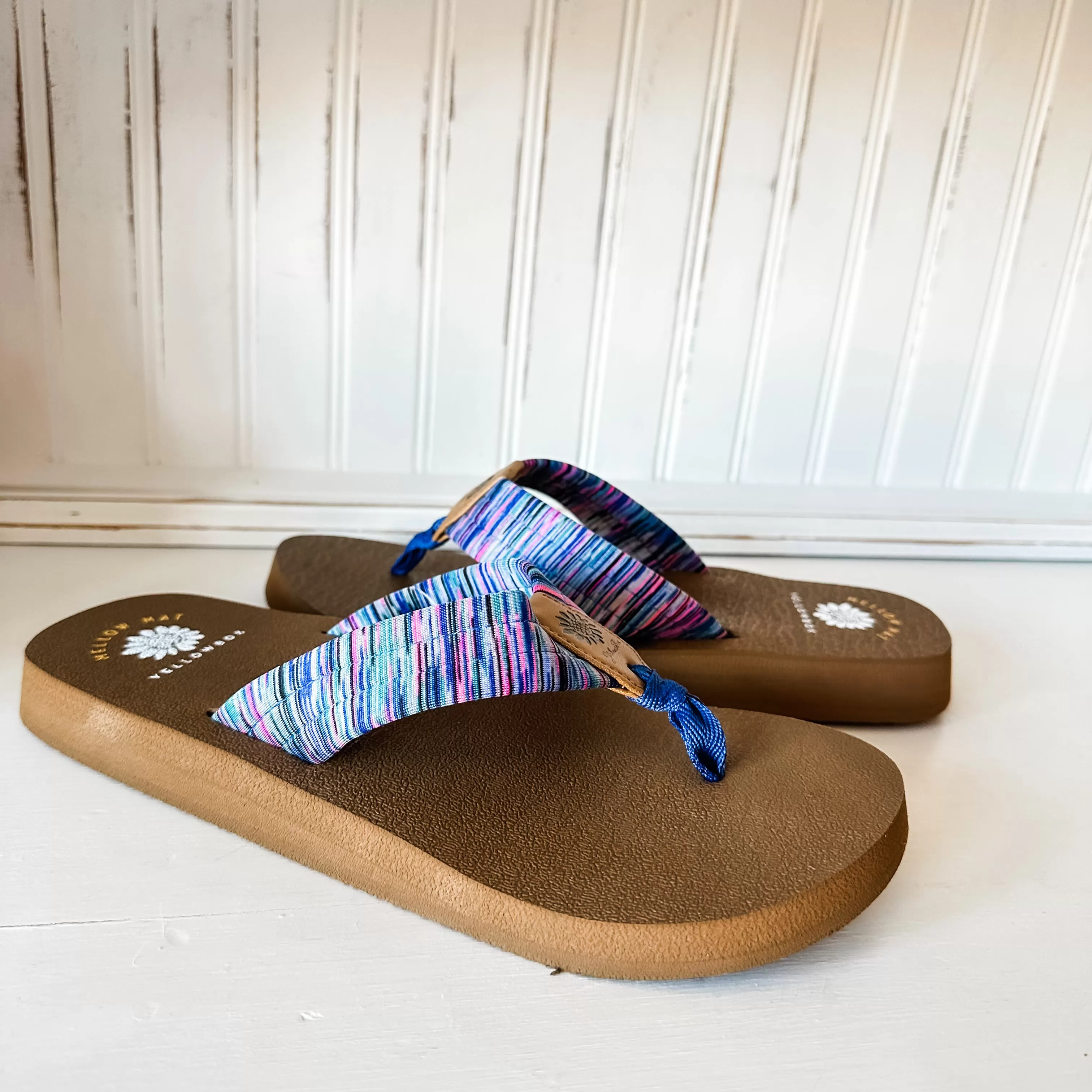 Nadia Flance Flip Flop Sandal - Blue Multi