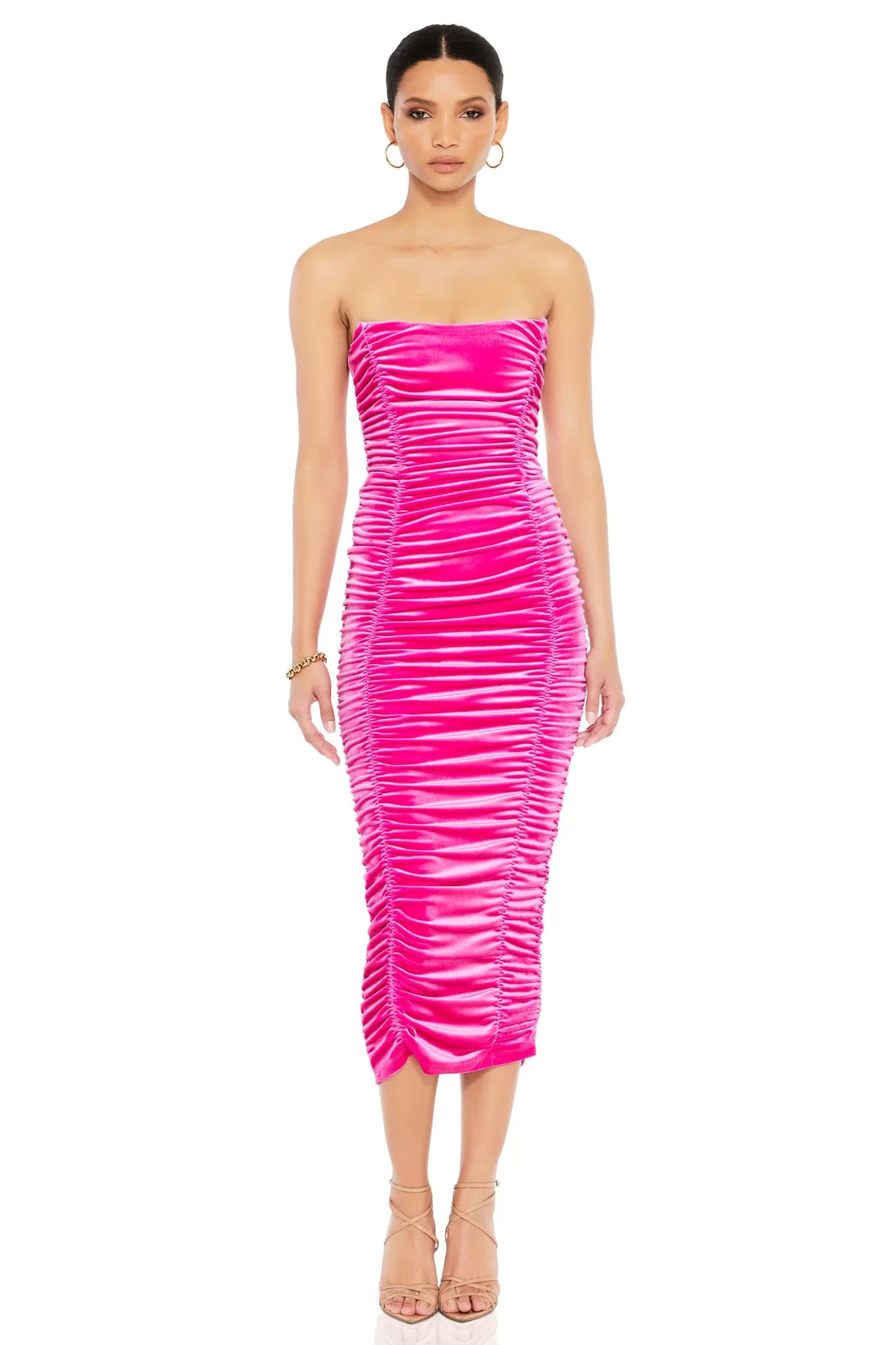 Nookie Verve Midi Dress - Hot Pink