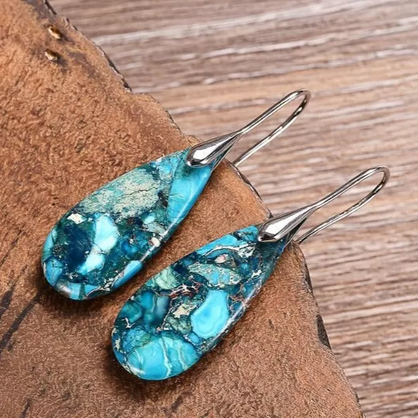 Ocean Energy Teardrop Earrings