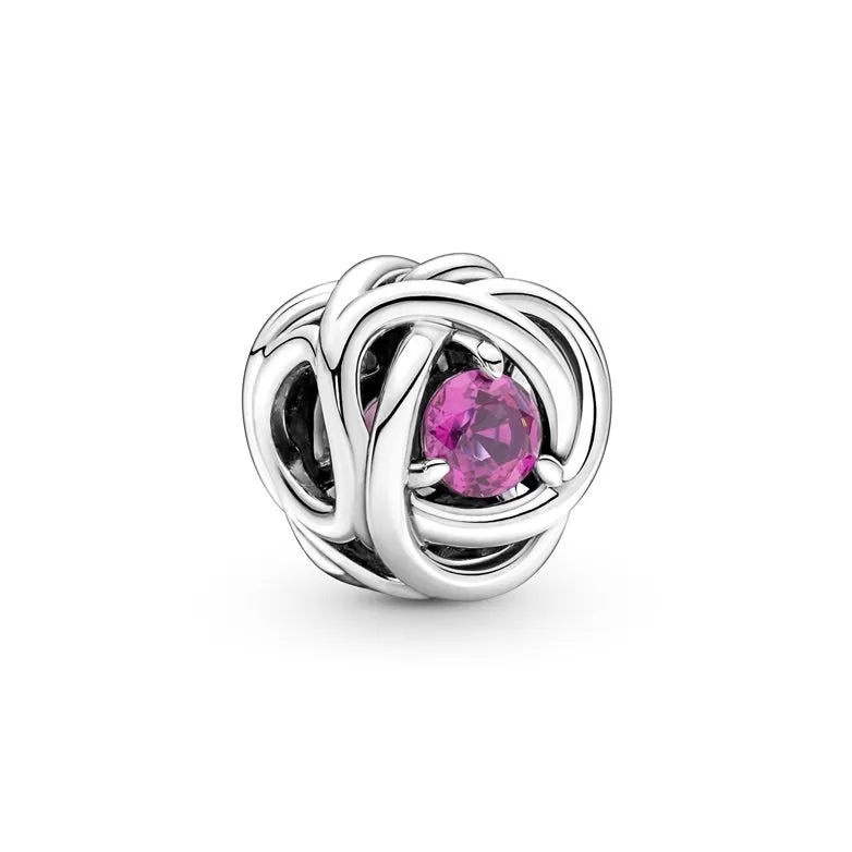 October Pink Eternity Circle Charm 790065C05