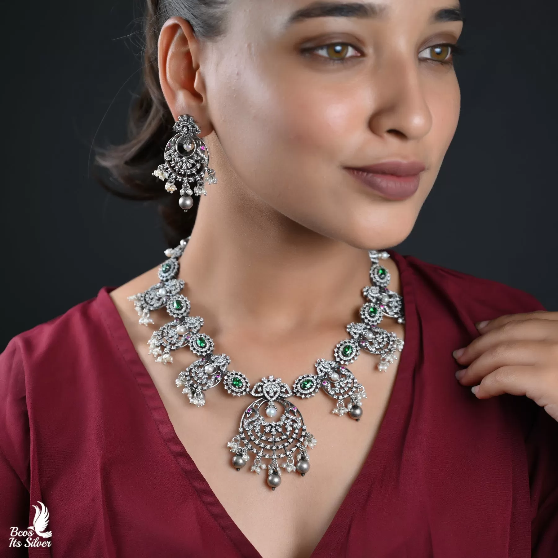 Oxidized Neckpiece - 4393