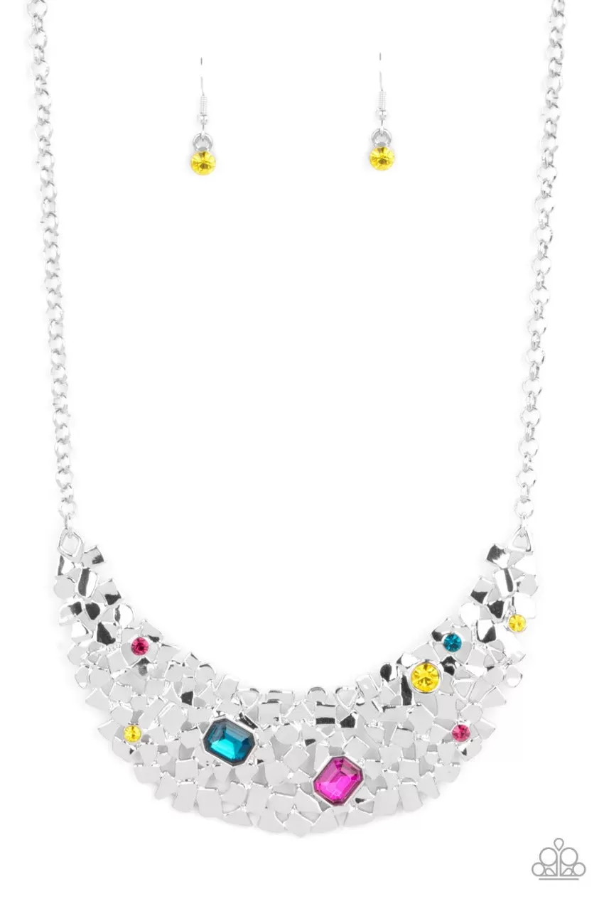 Paparazzi Fabulously Fragmented - Multi Necklace