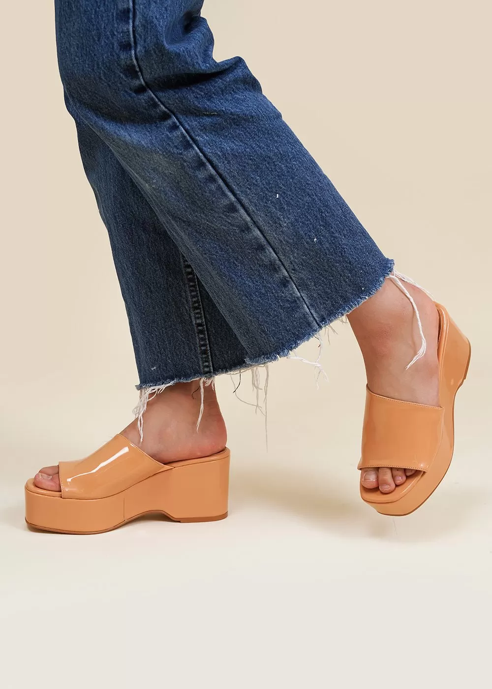 Peach Giuliana Platform Sandals