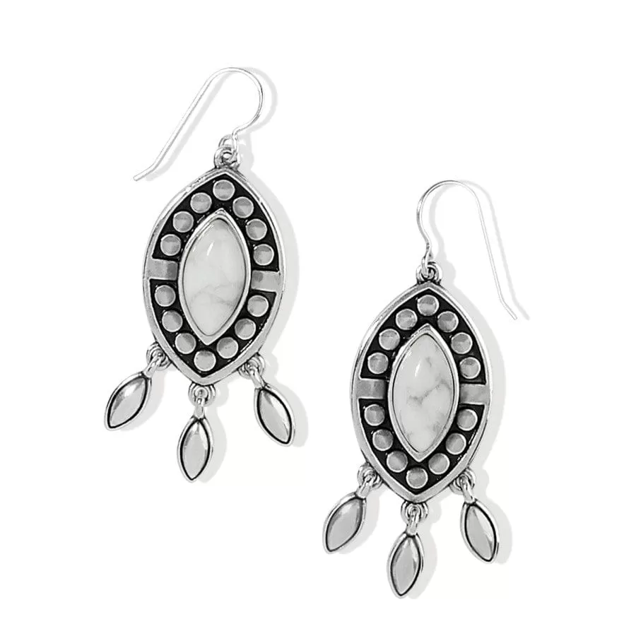 Pebble Dot Dream Howlite French Wire Earrings