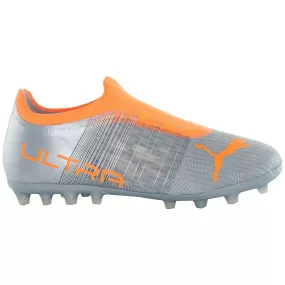 Puma Ultra 3.4 MG Kids Silver Football Boots