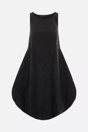 Puppet crinkled taffetà sleeveless dress