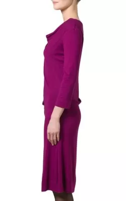 Purple Draped Dress