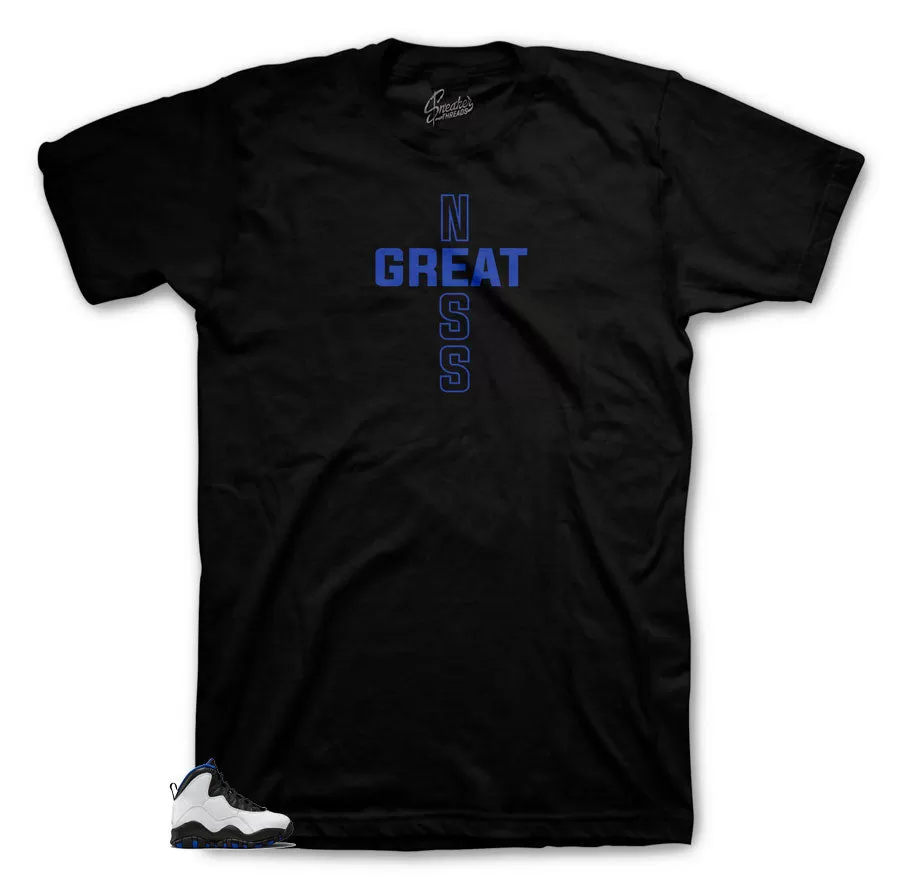 Retro 10 Orlando Shirt -Greatness Cross- Black