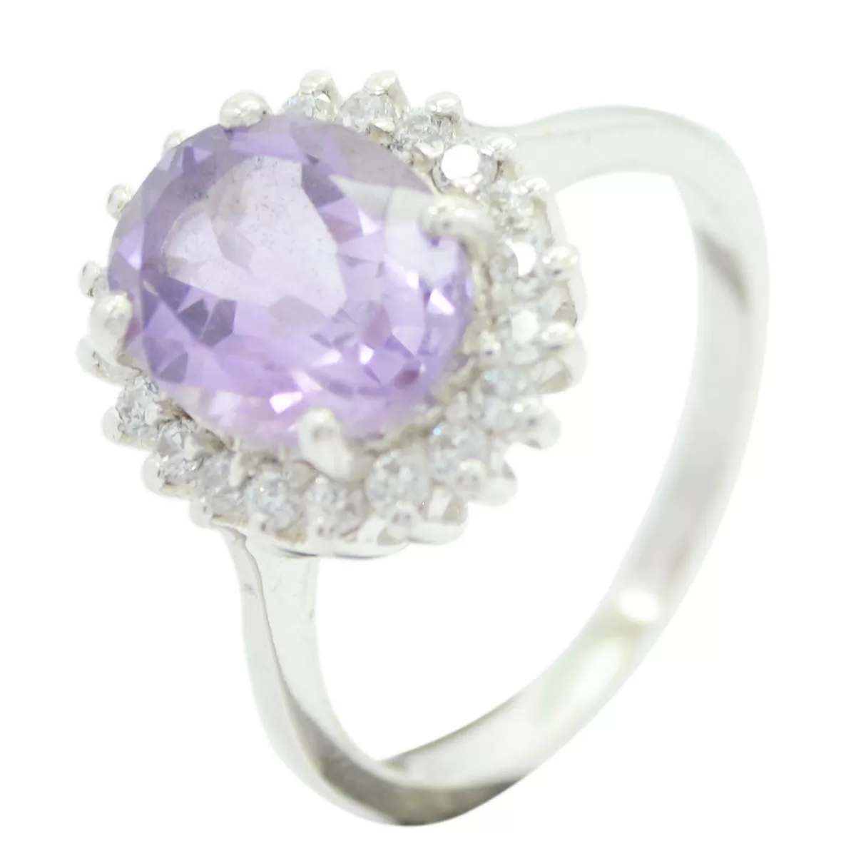 Riyo Aesthetic Gemstone Amethyst 925 Rings Gift Anniversary Day