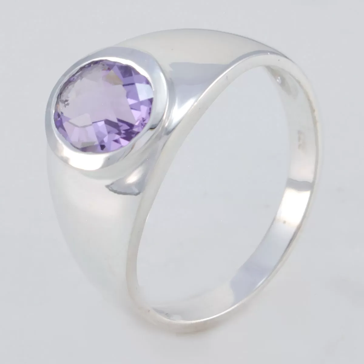 Riyo Cute Gems Amethyst 925 Sterling Silver Rings Asian Jewelry