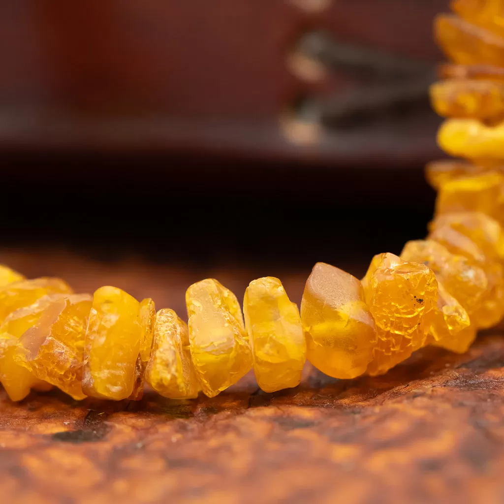 Rough Baltic Amber Necklace