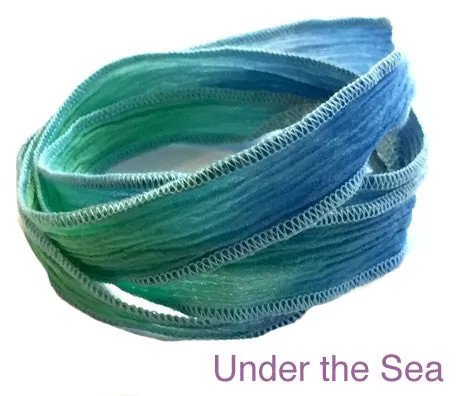 Silk Wrap Bracelet with Three Chi Coins