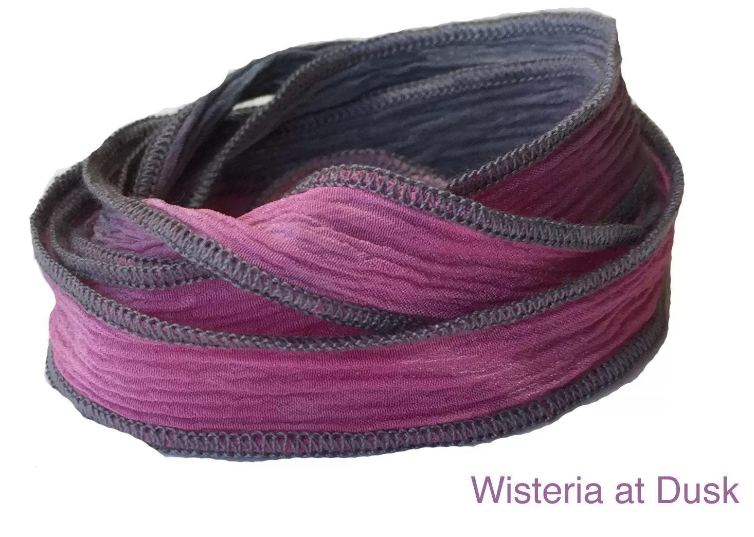 Silk Wrap Bracelet with Three Chi Coins