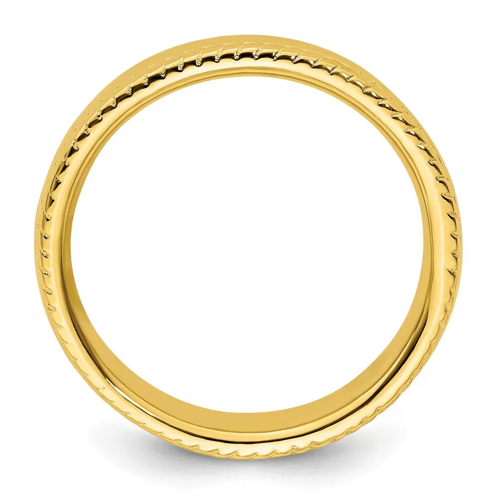 Stackable Expressions Gold-Plated Ring in Sterling Silver